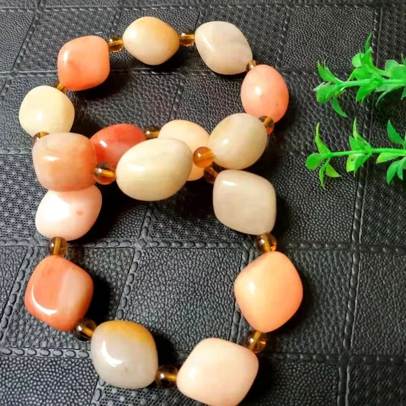 حقيقية الطبيعية الأبيض اليشم أساور جديدة عالية الجودة الذهب الحرير سوار مرصع باليشم جوهرة مادة البذور الخفيفة غرامة مجوهرات الإسورة مربع #4