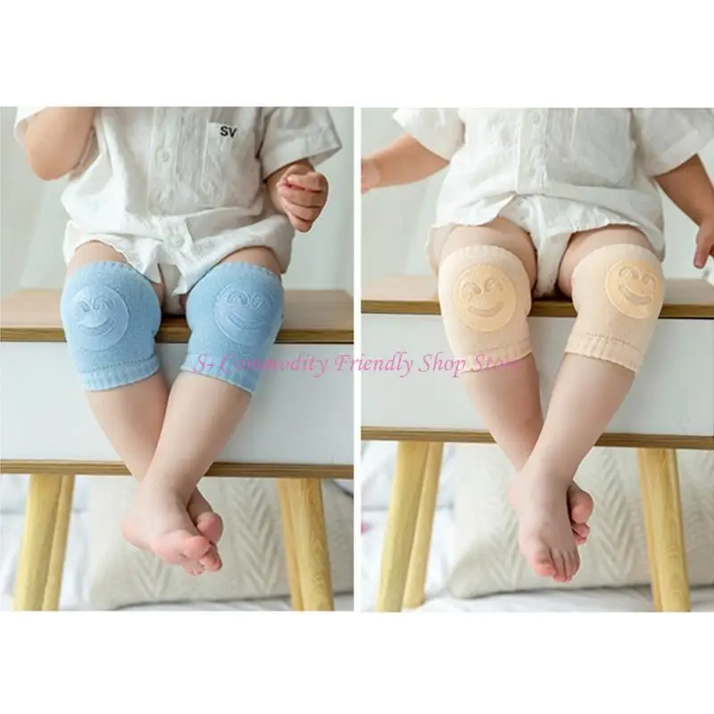 

85AE 1 Pair Baby Crawling Anti-Slip Kneepads Infants Safety Elbow Cushion Toddlers Leg Warmer Knee Support Protector