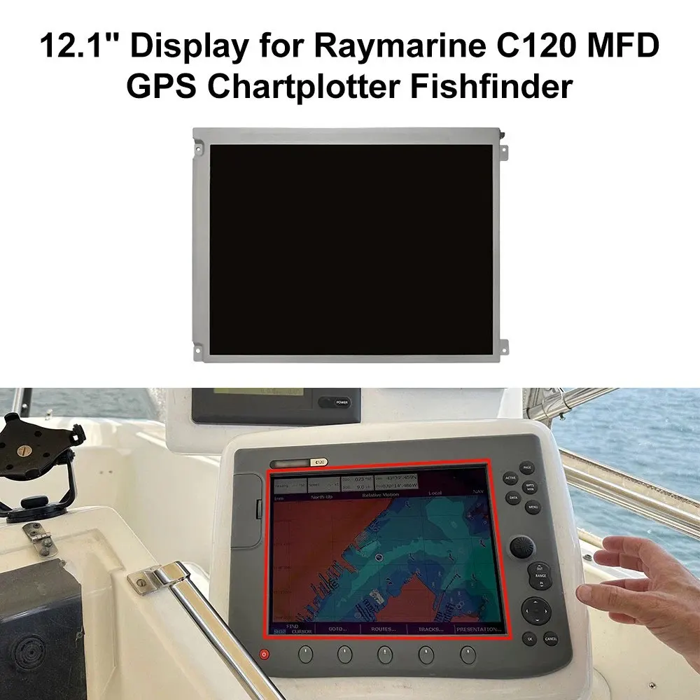 12,1"-Display für Raymarine C120 MFD GPS-Kartenplotter Fischfinder E02022 – Detail 3