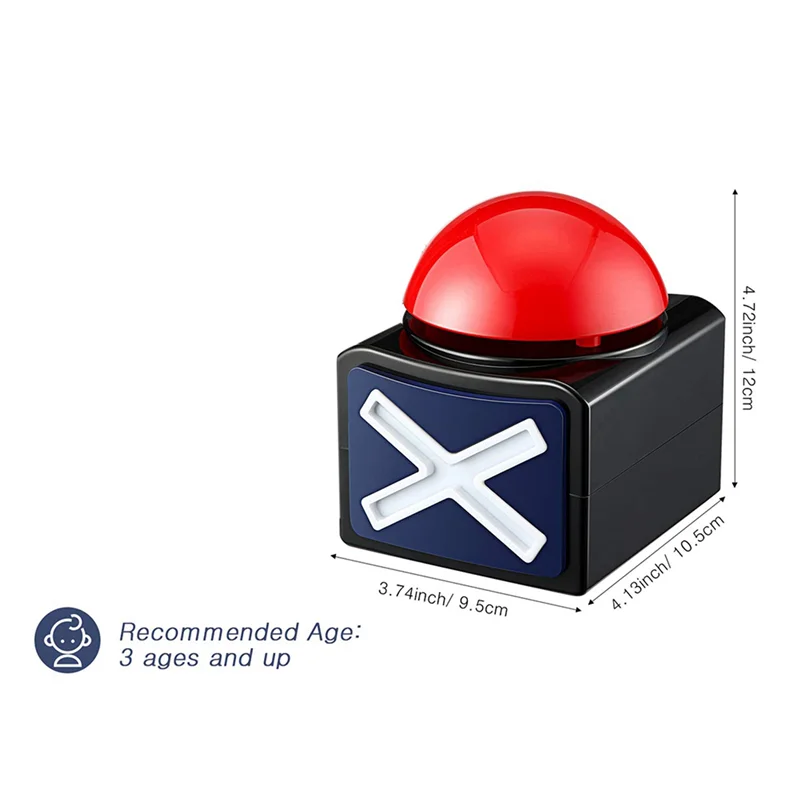 

8PCS Game Answer Buzzer,Game Buzzer Alarm Sound Play Button With Light Trivia Quiz Got Talent Buzzer Game Toy For Kids