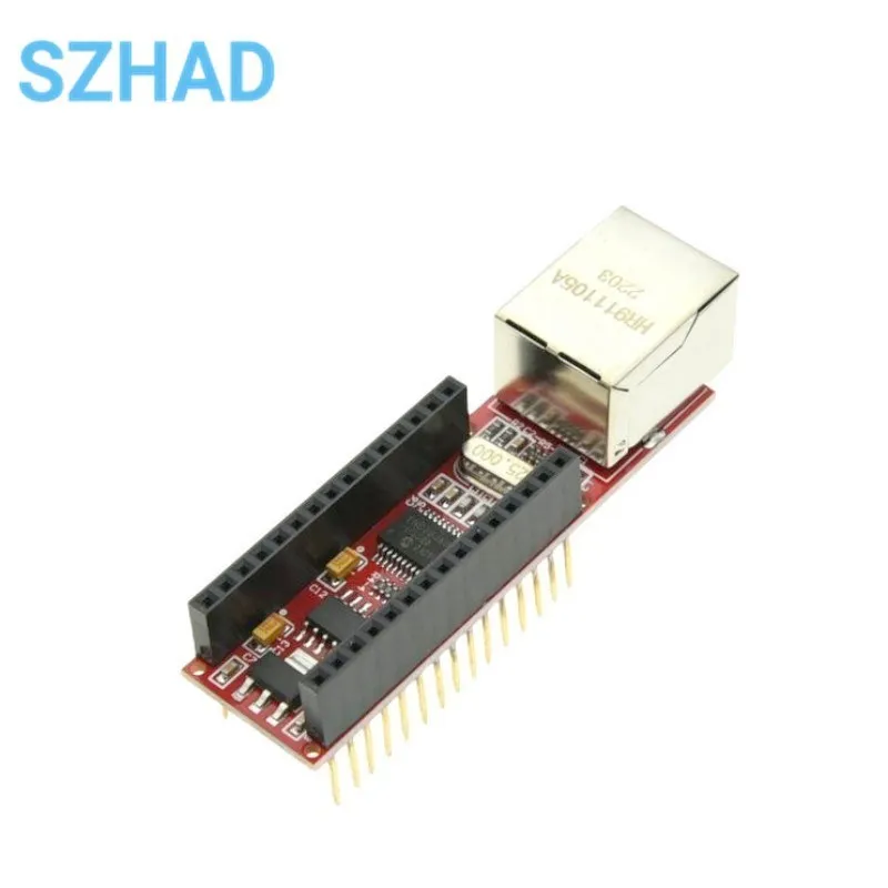 ENC28J60 Ethernet Shield V1.0 pour arduino compatible Nano 3.0 RJ45 Webserver Module