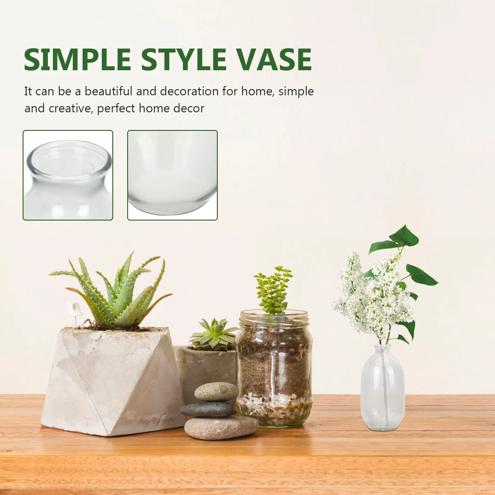 

Smoke Grey Glass Vase Delicate Design Creative Desktop Adornment Home Decor Flower Container Glass Cylinder Vase