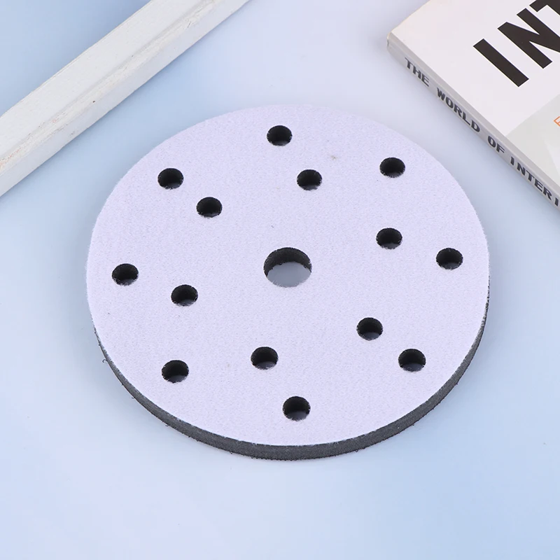 15 Holes Soft Sponge Interface Pad 6 Inch 150mm Sanding Pads Backing Disc Hook & Loop Sanding Discs For Polisher