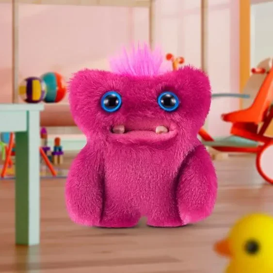 Fuggler dientes feos monstruos juguetes de Peluche Fuggler bebé dibujos animados ojos anchos conejo estrellado Peluche Kawaii Multicolor Peluche muñeca 8-9CM