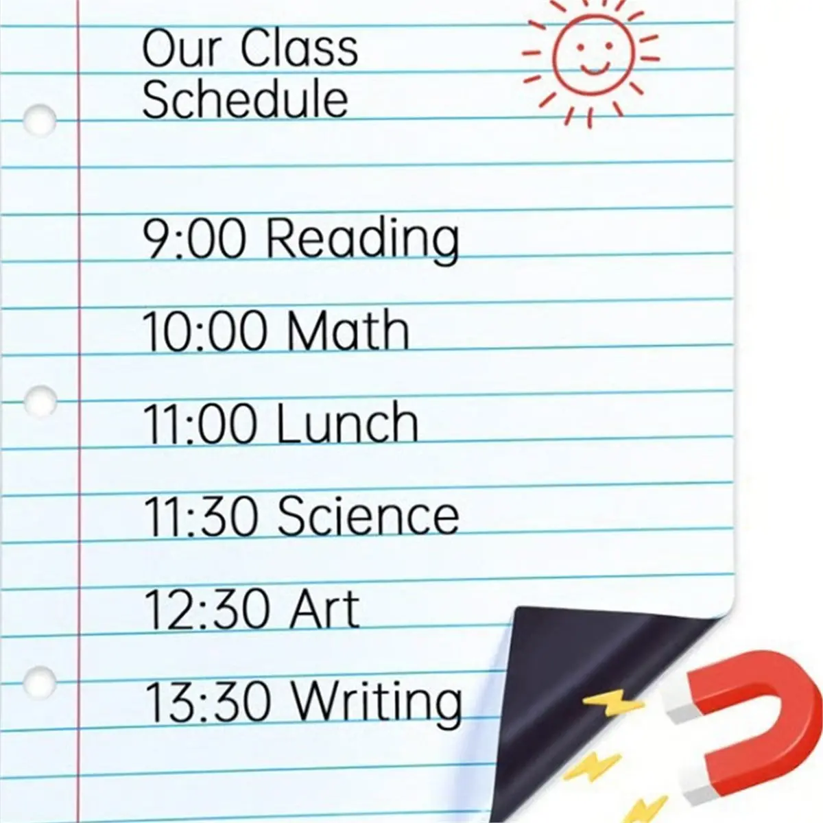 Magnetic Notebook Paper is A Must-Have for Elementary School Teachers. It'S A Basic Dry-Erasing Magnetic for Whiteboard