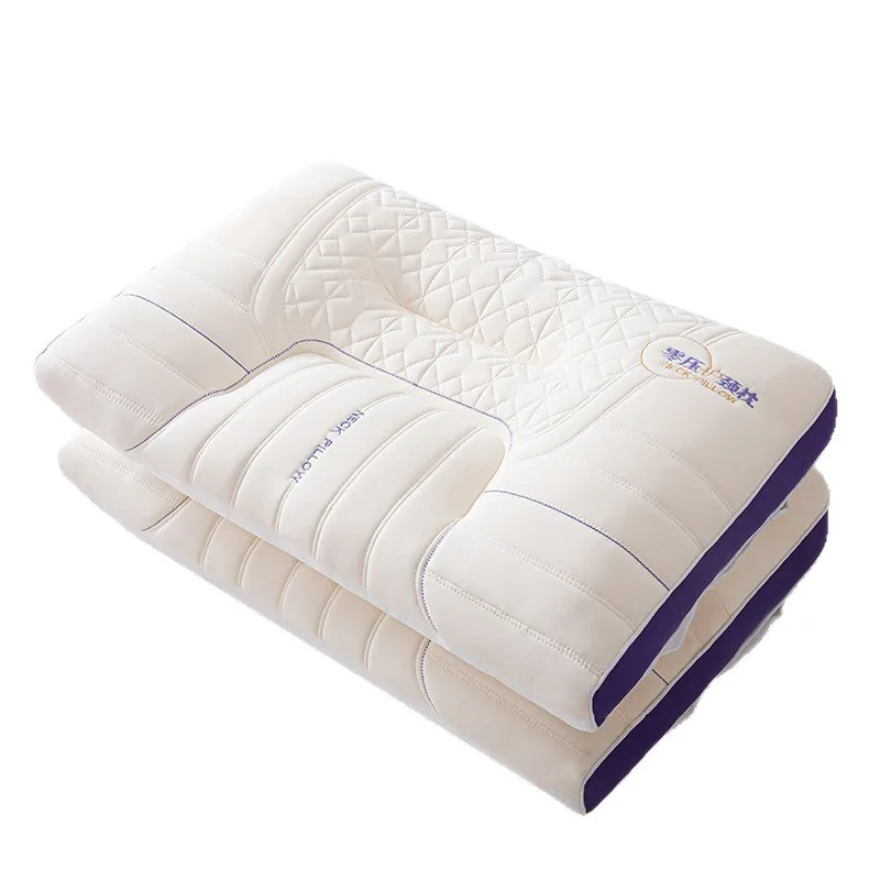 Zero Pressure Latex Neck Pillow Cervical Spine Protection Memory Foam Contour Sleeping Pillow