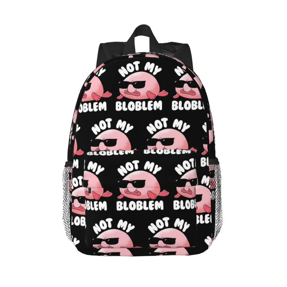 

Blobfish Not My Bloblem Not My Problem Backpack Hot Sale Daypack Large Capacity Boys Girls BookBag Shoulder Bags Kids School Bag