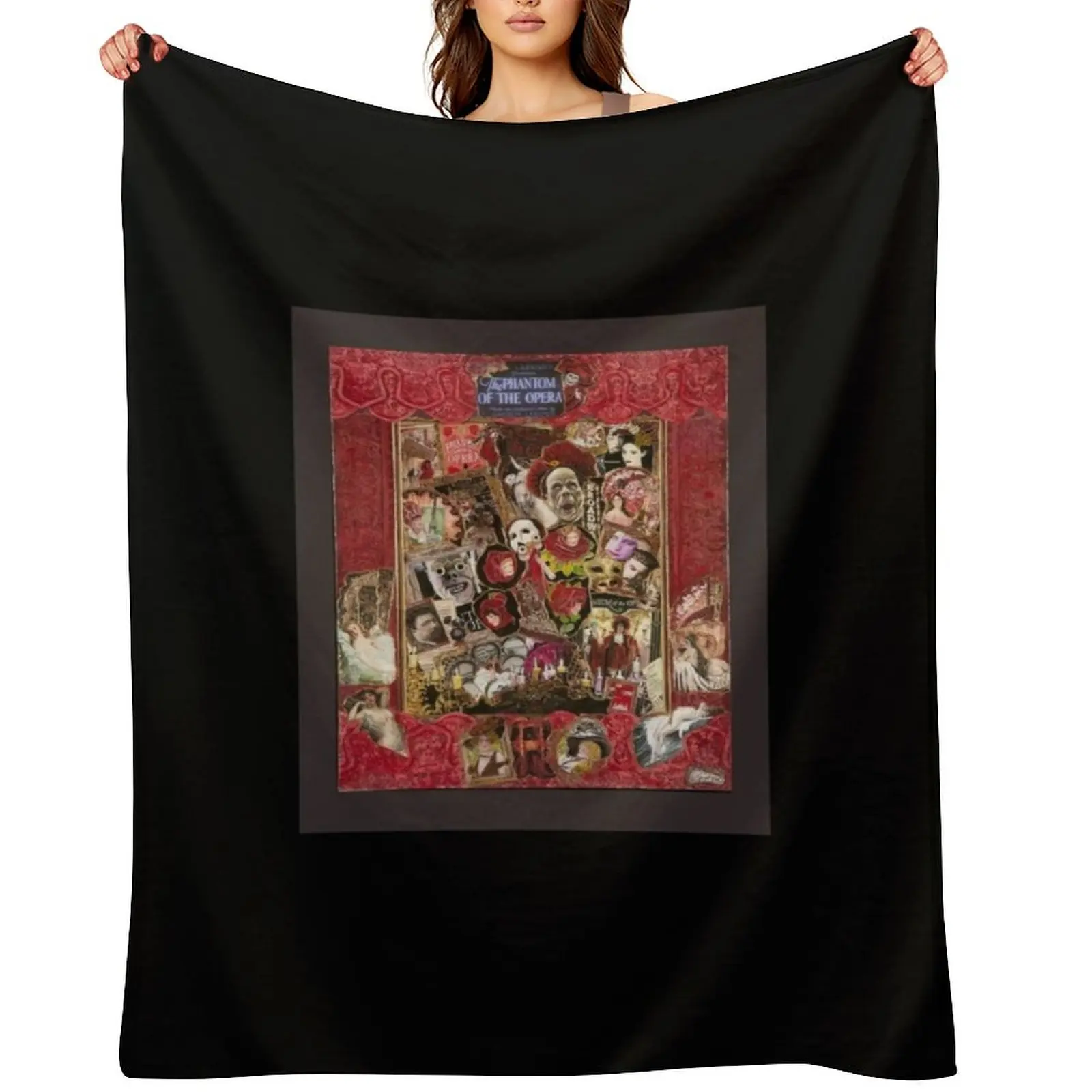 

Phantom of thr Opera Throw Blanket Soft Beds Plaid on the sofa Loose christmas decoration Blankets