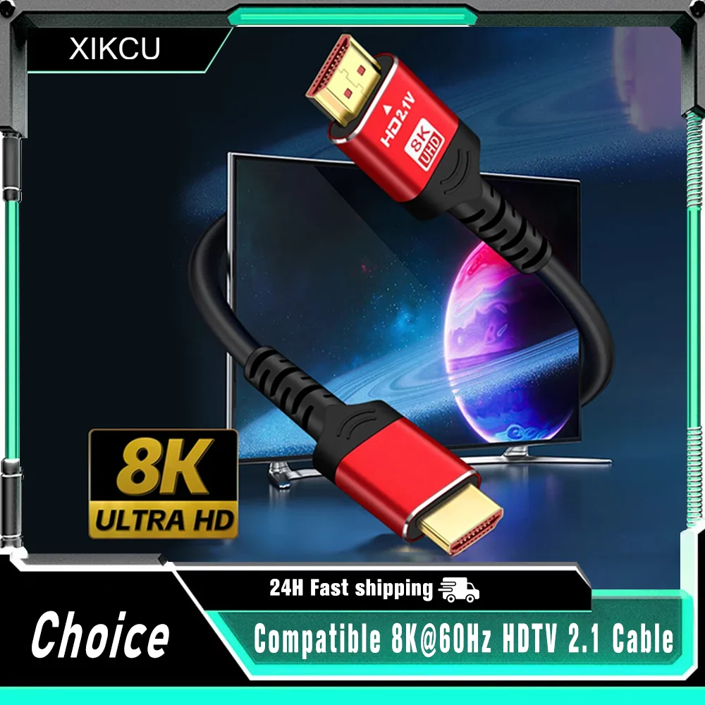 yZ[zXiaomi TV BoxAPS5Ή 1M 1.5M 2M 8K HDTVP[u  8K@60Hz HDTV 2.1P[u 48Gbps eARC Dolby VisionΉ