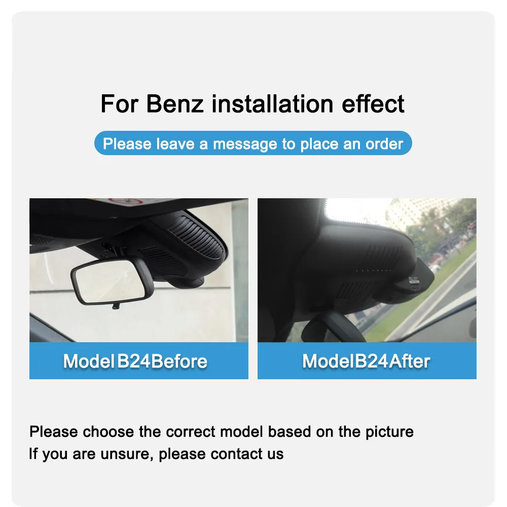 For Mercedes Benz A180 A200 2023 Front and Rear 4K Dash Cam for Car Camera Recorder Dashcam WIFI Car Dvr Recording Devices