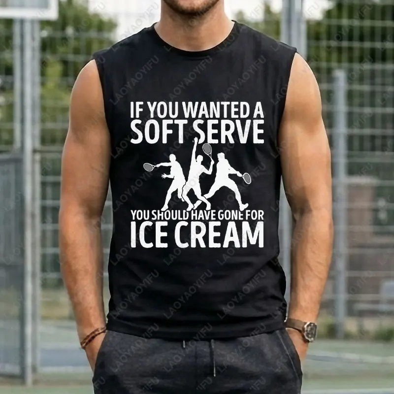 Funny Tennis Slogan Tank Top with 