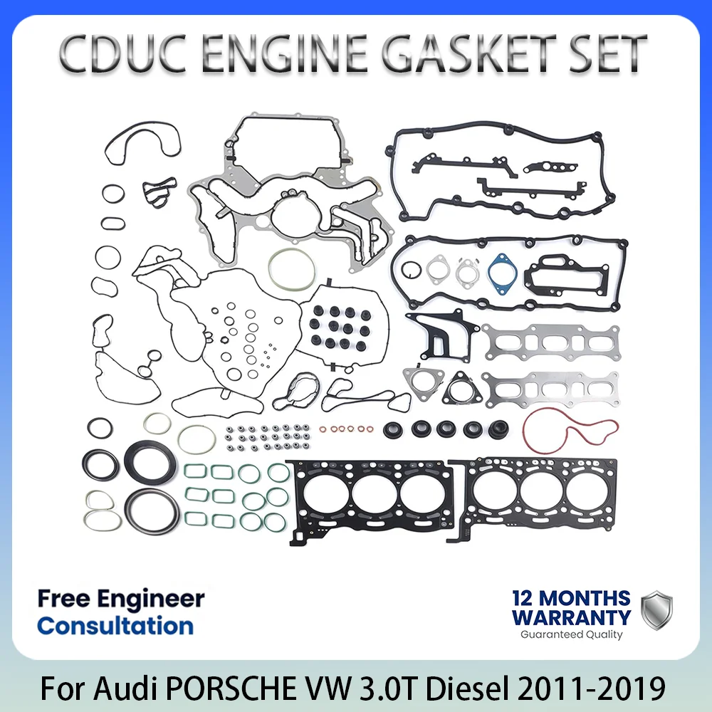 Engine Gasket set For Audi A4 B8 A5 A6 C7 A7 A8 Q5 Q7 PORSCHE CAYENNE VW TOUAREG 3.0T 3.0 L T V6 Diesel 2011-2019 059103483T