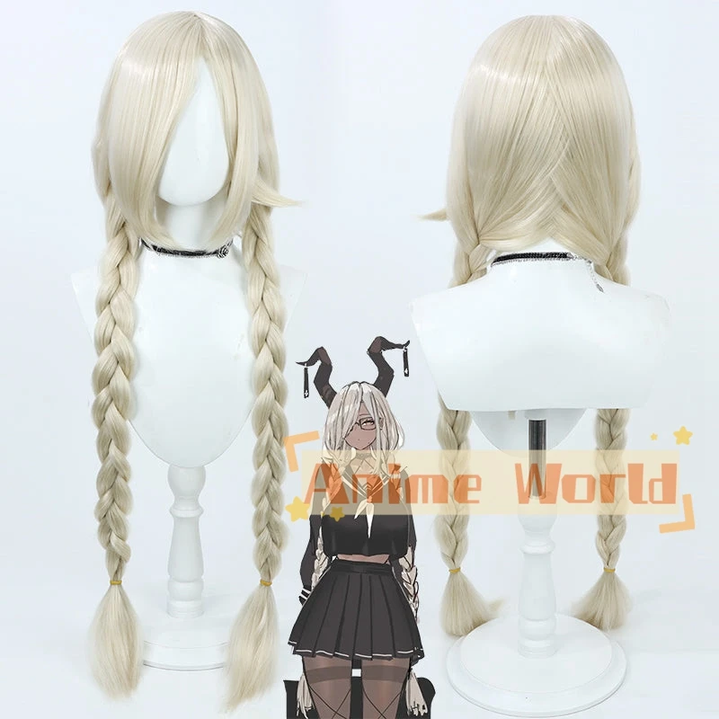 Azur Lane Owari Peluca de Cosplay, pelo sintético de Halloween, calor