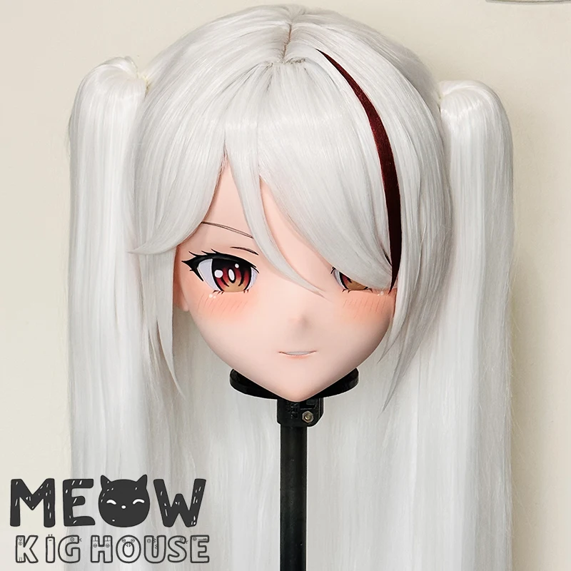 

(MEO425) Customize Handmade Full Head Lockable Crossdress Male to Female Japanese Cartoon Anime Game Character Kigurumi Mask
