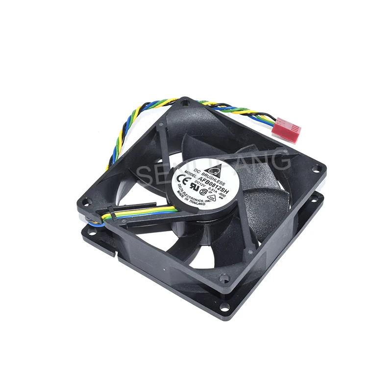 NEW AFB0812SH -R00 DC Brushless Blower Dual Ball Cooler DC 12V 0.51A 8025 Four Lines 80*80*25MM Power Supply Chassis Cooling Fan