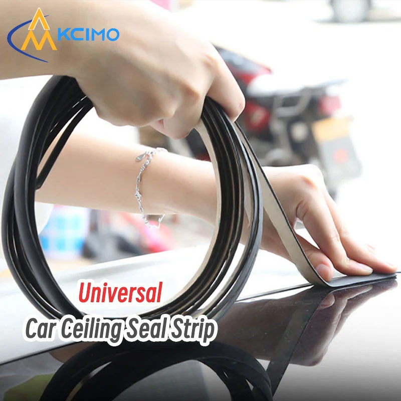 Kcimo Car Ceiling Seal Strip Waterproof Roof Rubber Weather Stripping for Windshield Leak-Proof Trim Accessories