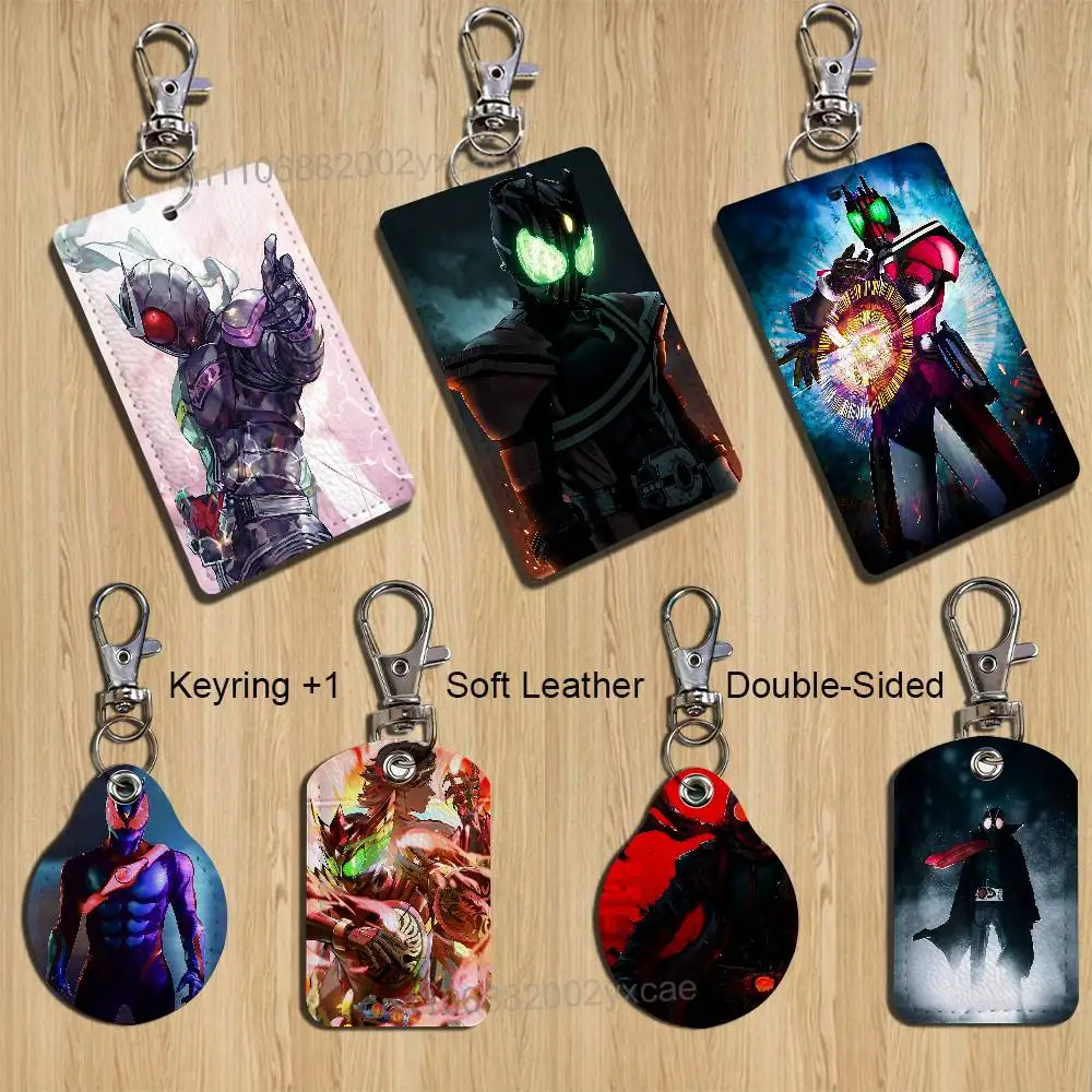 

Classic Masked Kamen Rider ZZZ Cartoon Singer Anime Card Keychain Fashion Pendant Bag ID Door Card Case Bus Card Cute Adult