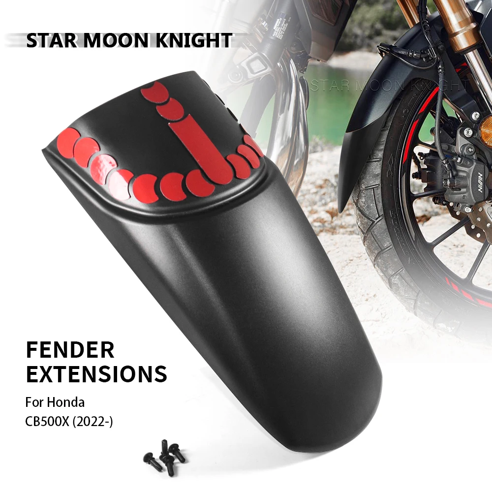 

CB500X Motorcycle Accessories Front Fender Mudguard Extender Extension For Honda CB 500 X 2022 2023 -