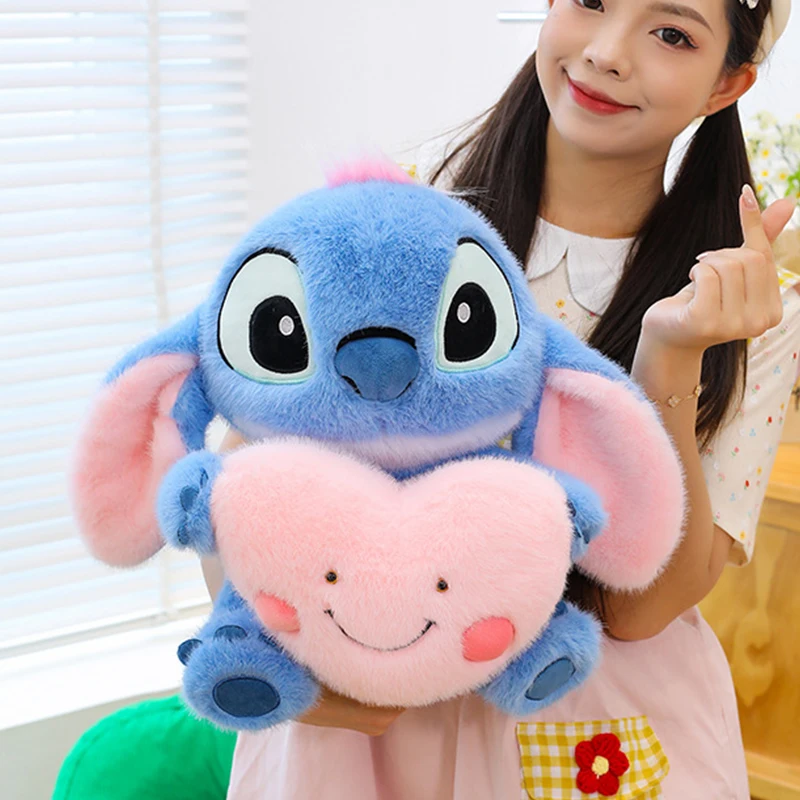 25/45 سنتيمتر ديزني شعبية القلب المعانقة غرزة ألعاب من نسيج مخملي دمية لطيف دوول عيد الحب فتاة هدية الكرتون الأطفال وسادة