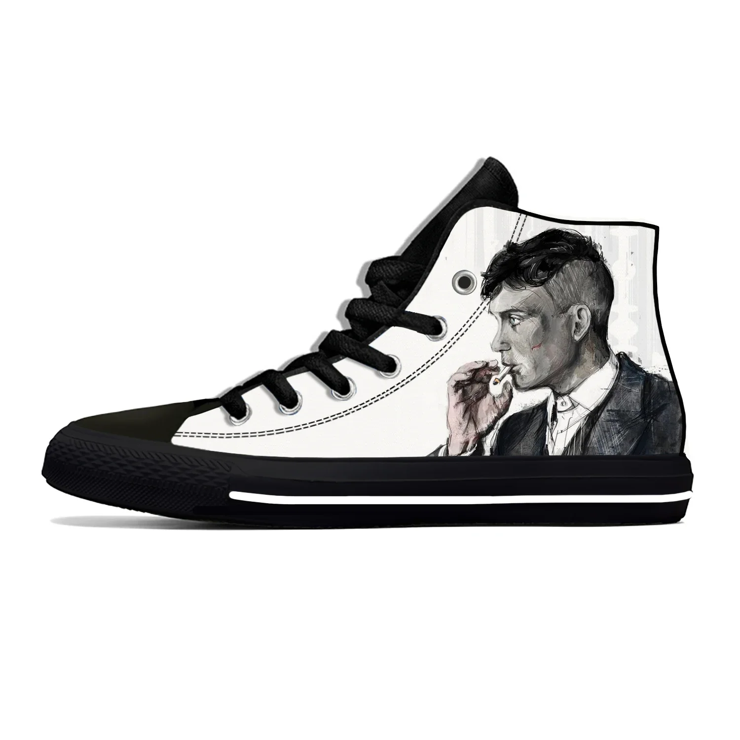 

Peaky Blinders Tommy Shelby Anime Cartoon Manga Casual Cloth Shoes High Top Lightweight Breathable 3D Print Men Women Sneakers