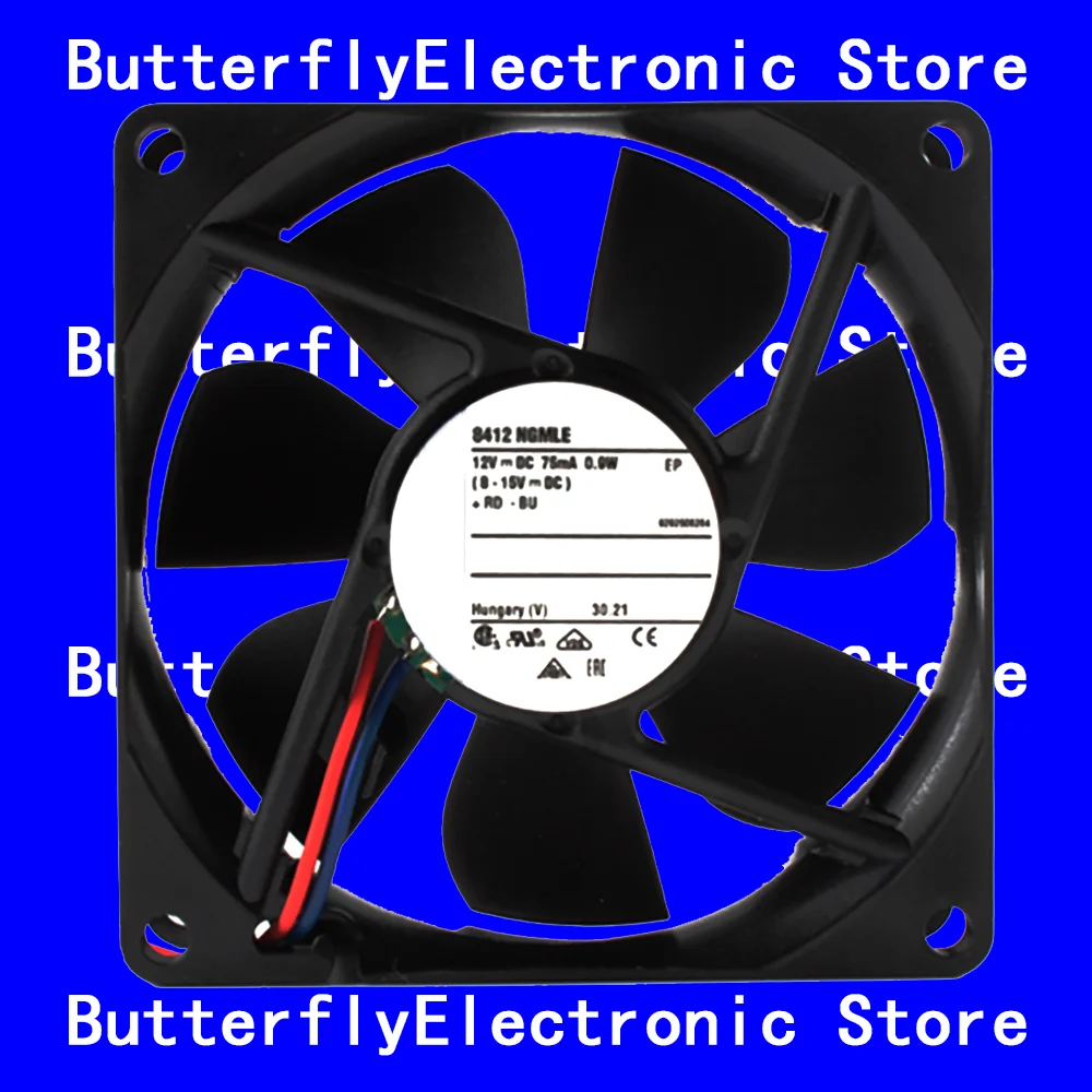 

НОВЫЙ ОРИГИНАЛЬНЫЙ ВЕНТИЛЯТОР 8412NGMLE 8412 NGMLE 12 В постоянного тока 0,9 Вт 8025 80*80*25 мм
