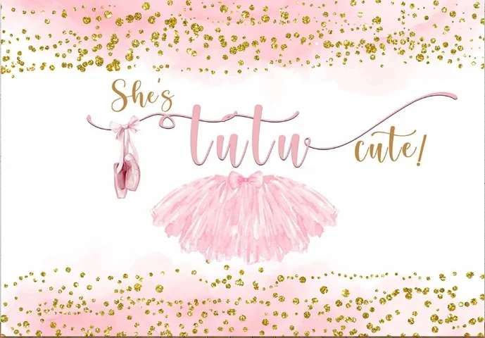Fondo de Ballet para niñas, bailarina, Baby Shower, Fondo de fotografía, tutú de cisne para niñas, decoraciones de fiesta de cumpleaños, pancarta