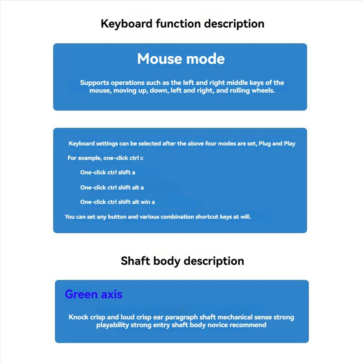 ABZJ 6X 1-Key Shortcut Keyboard USB Custom Programmable Macro Keyboard Hot Key Mouse One Key Button RGB Mini Keypad
