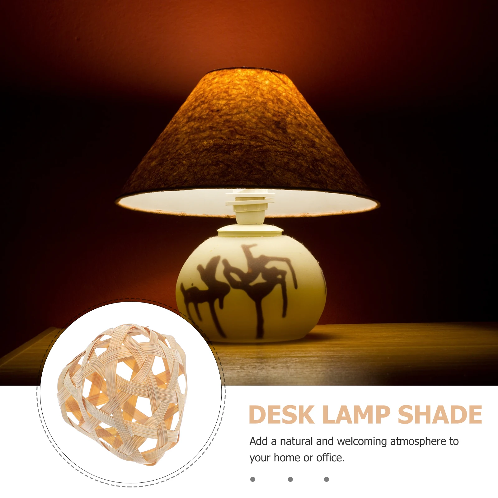 

Mini Bamboo Woven Lampshade Blank Design for Table Lamp Cover Home Office Decor Lamp Shade Mini Lampshade Decor