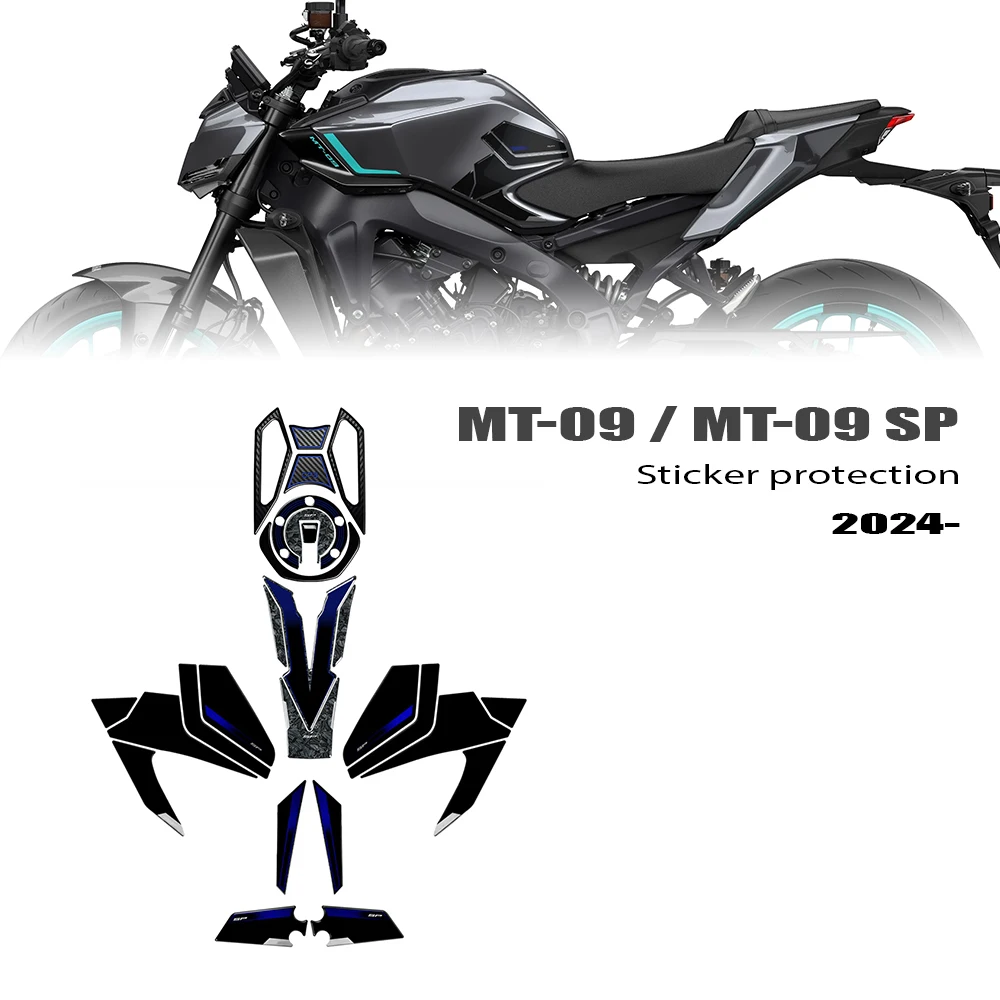 

3D Motorcycle Tank Pad Sticker Kit Motorcycle Accessories Protection For MT-09 SP MT 09 2024 2025
