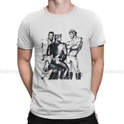 Tom of Finland LGBT Gay Pride Tshirt Graphic Men Tops Vintage Fashion Summer Short Sleeve 100% Cotton T Shirt