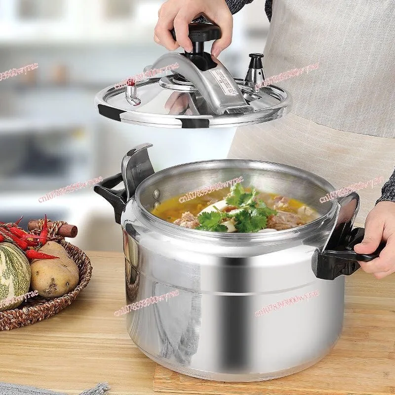 Commercial Large Capacity Aluminum Pressure Cooker Thickened Explosion-proof Stew Soup Pot For Gas Cookware Sets