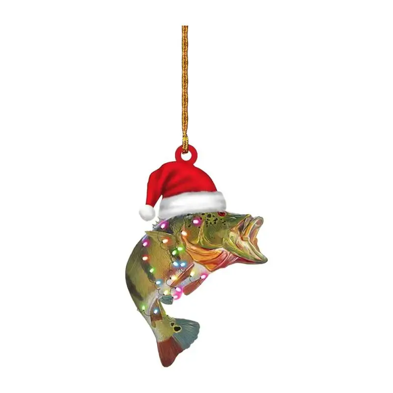 Personalization Car Accessories Eye-catching Fishing Decoration High Quality Custom Christmas Tree Decoration Unique Gift Ideas