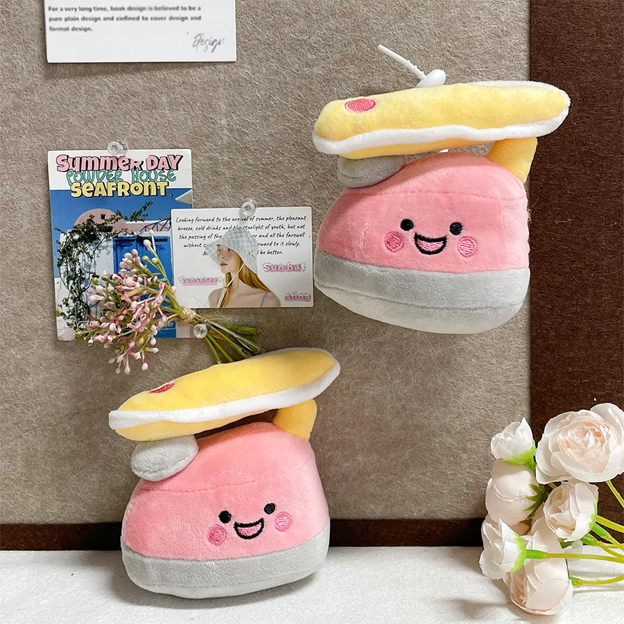 الكرتون الإبداعية الحديد دمية أفخم قلادة المفاتيح لطيف محاكاة الأدوات المنزلية الحديد أفخم دمية ظهره ديكور المفاتيح هدية #1