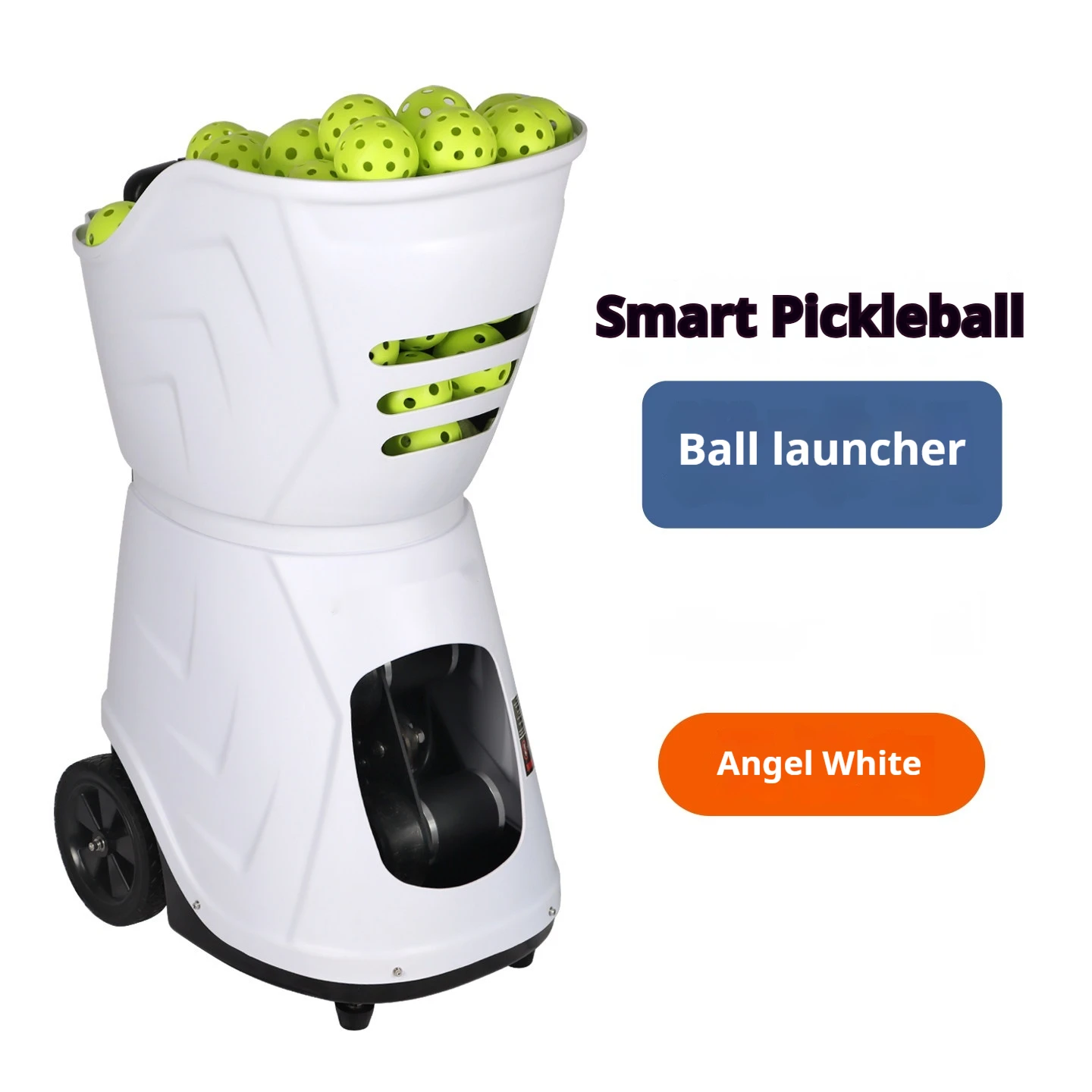 Pro Tennis Pickleball Training Machine-Durable Metal Construction Portable Outdoor App-Controlled Ball Launcher 120 Balls