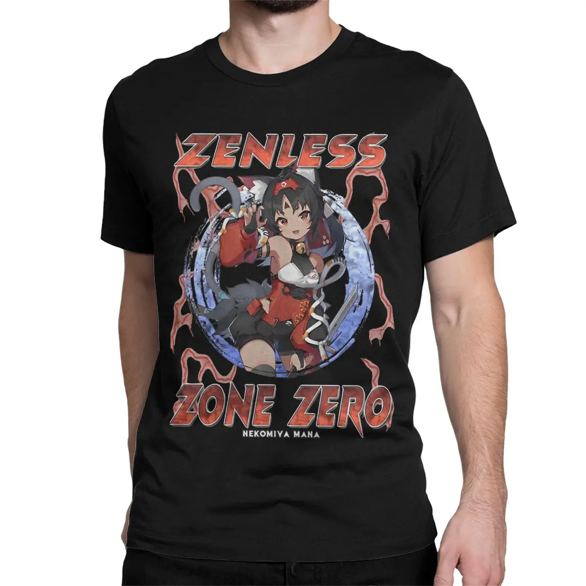 Zenless Zone Zero Nekomiya for Men Women T Shirts Game Fashion Tee Shirt Crew Neck T-Shirt Pure Cotton Printing Clothes