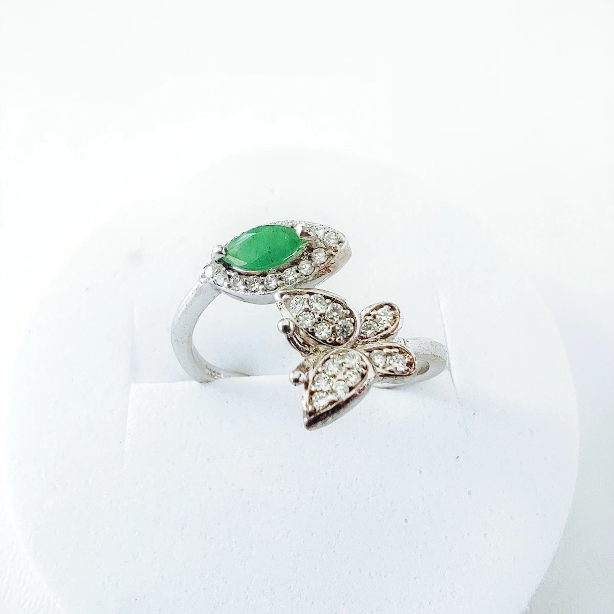 

KJJEAXCMY брендовый бутик ювелирных изделий, стерлинговое серебро 925 пробы, натуральный изумруд, женское красочное кольцо с бабочкой и драгоценными камнями, древнее кольцо ручной работы для девочек