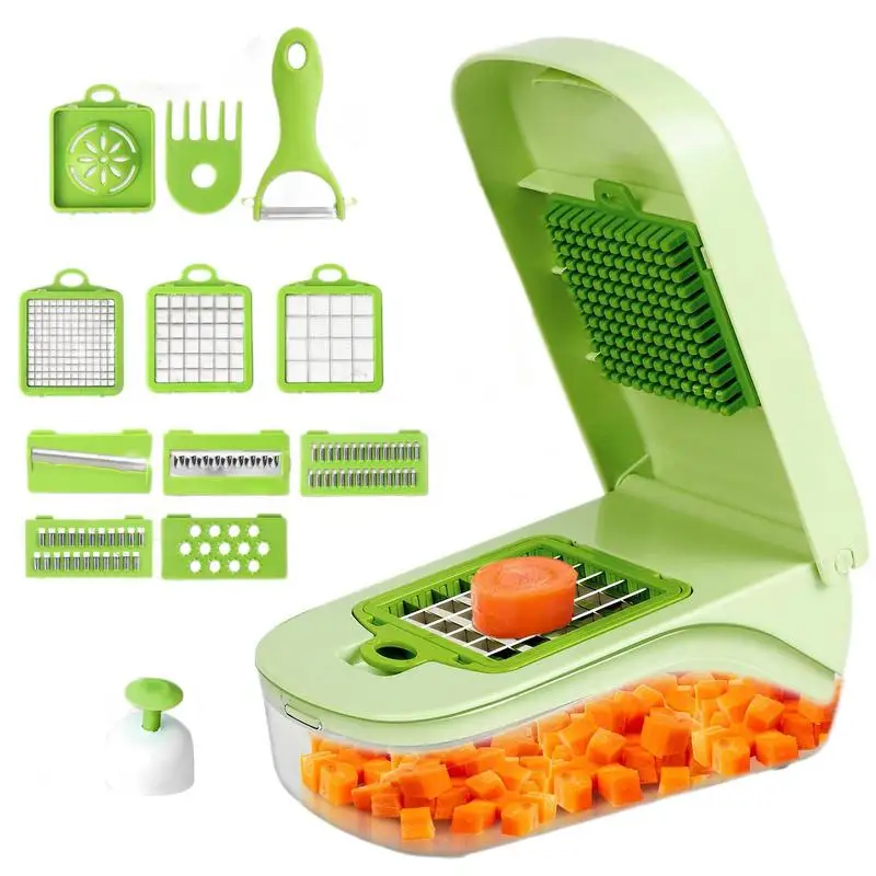 

Chopper Vegetable Cutter Multifunctional Carrot Chopper With Container Kitchen Gadgets Vegetable Slicer Food Cutter For Onion