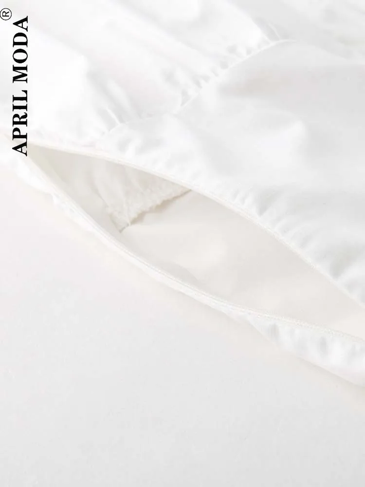 2025 Retro Vintage Woman Blouse Puff Sleeve Blusas Summer Low Back Peasant Womens 50s 60s Pinup Cotton White Plus Casual Tops