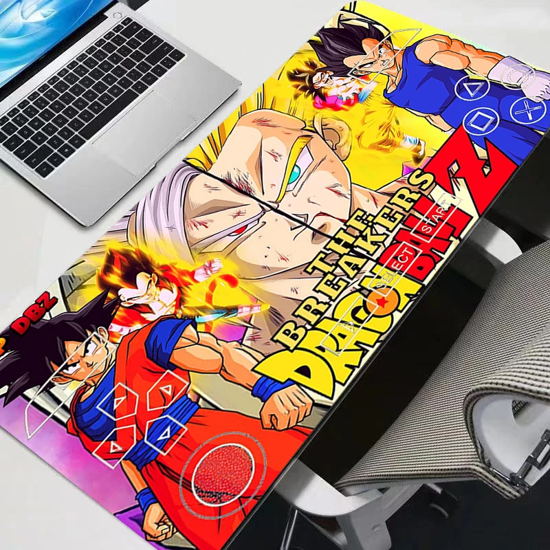 Tapis de souris XXL pour gamer, Dragon Ball Son Goku, grand tapis de bureau pour clavier et souris, tapis en caoutchouc, tapis de souris pour ordinateur portable