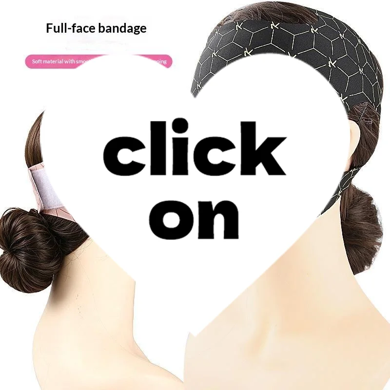 Full Coverage Reusable Facial Care Mask Ear Hook V Shape Full Face Wrap Soft Breathable Home Beauty Skincare Accessory