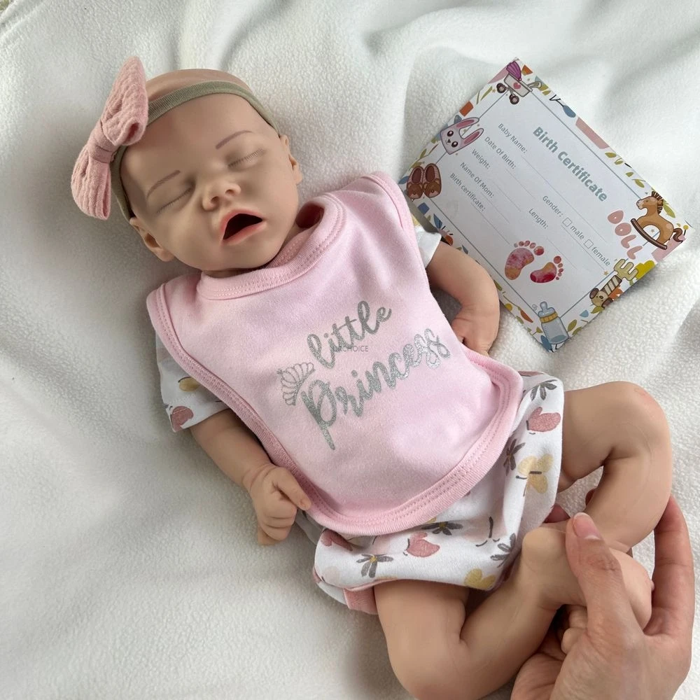Handmade Platinum ซิลิโคนเด็กทารก Reborn 18 นิ้วเหมือนจริง Expressions และวัสดุกันน้ําตุ๊กตาสําหรับความเครียดบรรเทาของเล่นเด็ก