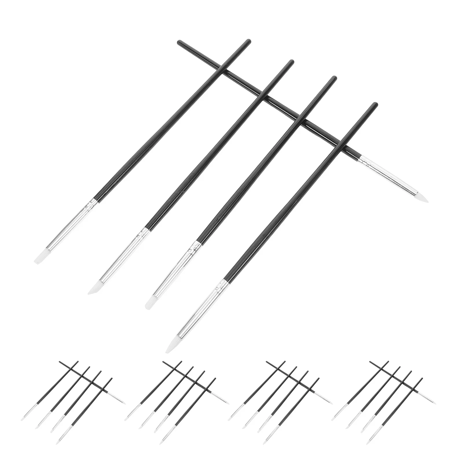 

25Pcs Silicone Nail Art Pens Multifunctional Shaping Tools for Detailed Drawing Embossing Salon Grade Craft Silicone Nail Pen