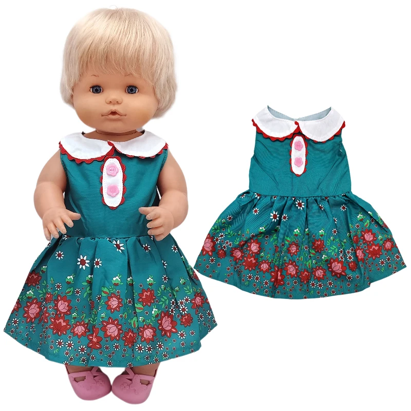 เสื้อผ้าตุ๊กตาทารกเกิดใหม่ขนาด40ซม. ชุดเจ้าหญิงสีฟ้าม่วงเสื้อผ้าตุ๊กตา17"