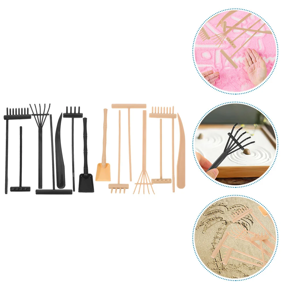 Therapy Sand Rake Sandbox Zen Garden Supplies Table Accessories Crafts Buckets Rakes Rock