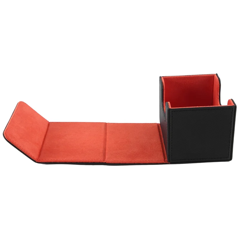 1 個トレーディングカードデッキボックスカードオーガナイザープロテクターコンテナ 100 + カード用オレンジ