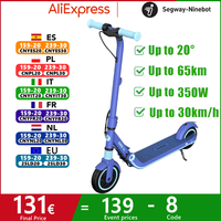 EU Stock Ninebot by Segway ZING E8 Elecrtic Scooters for Children 14km/h Speed Foldable Kid Lightweight KickScooteR