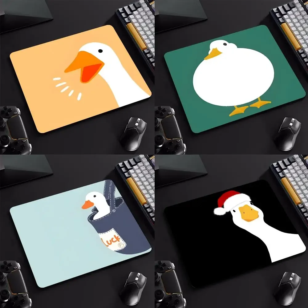 

Cartoon Doubts Duck Mouse Pad Cartoon rubber Small mouse pad desktop computer office keyboard e-sports ROGs game mouse pad