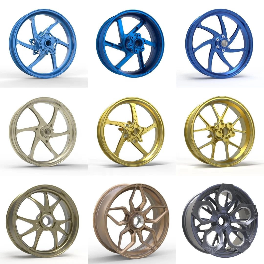 

17 Inch Forged Aluminum Alloy Motorcycle Wheels Fit Ducati Sport SuperSport 950 / 950 S / Hypermotard 950 / Panigale 959