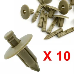 10pcs Car Rivets 7mm Hole Dia Push Clips Car Body Clips Trim Panel Retainer Door Trim Fastener Splash Shield Retainers