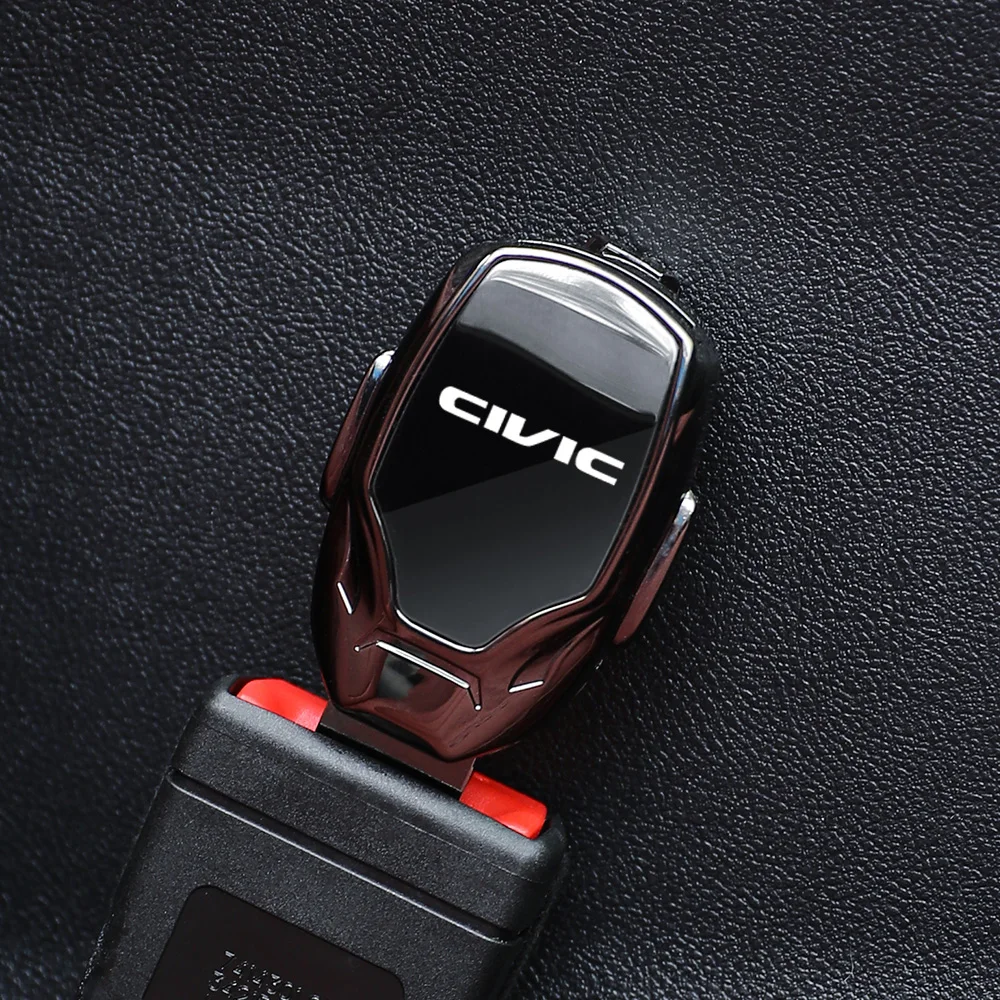 Car seat belt locker carabiner extender insurance belt insert buckle For Honda civic 10th 9th 8th 7th Gen 10 9 8 7 2006 2010